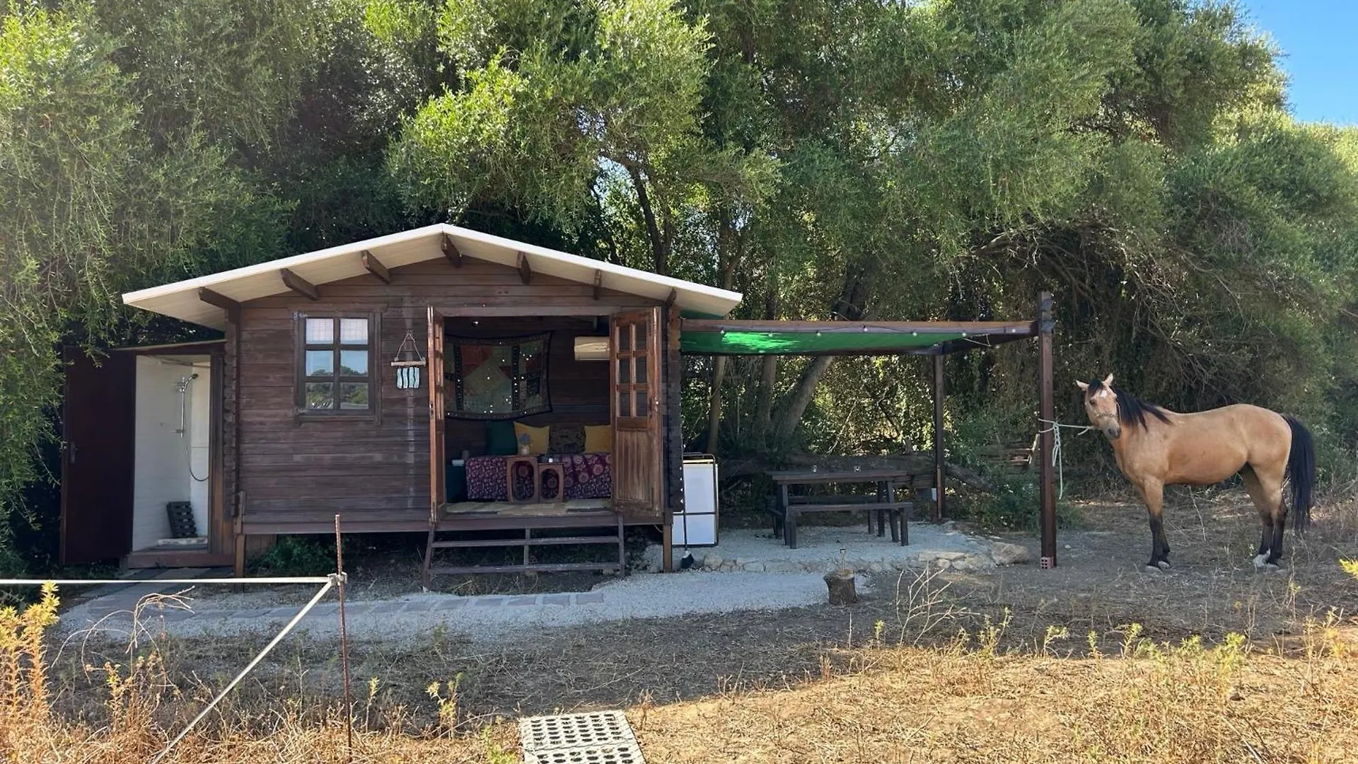 Camping Cabana Rustica En Un Rancho Con Caballos, Prado Del Rey, Andalucia España